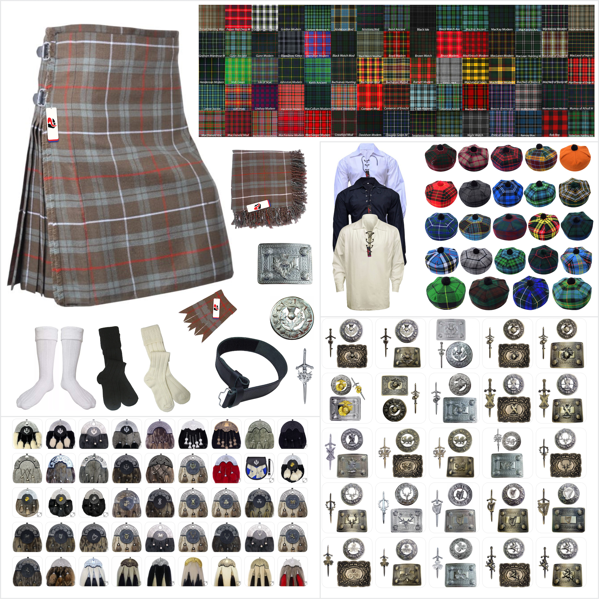 Fraser Tartan Kilt Outfit - Authentic Scottish Tradition Redefined