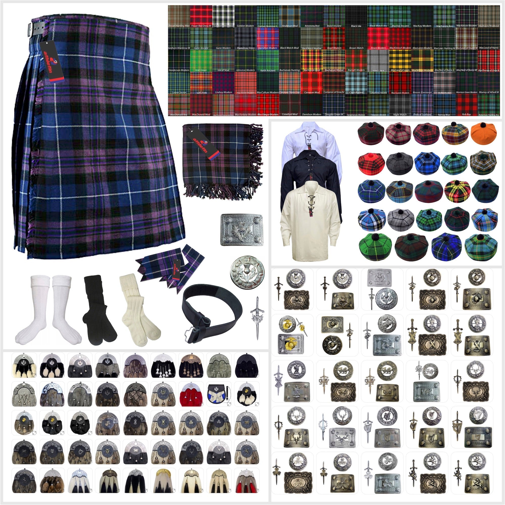 Elegant Pride of Scotland Tartan Kilt Outfit - Celebrate Your Scottish Roots