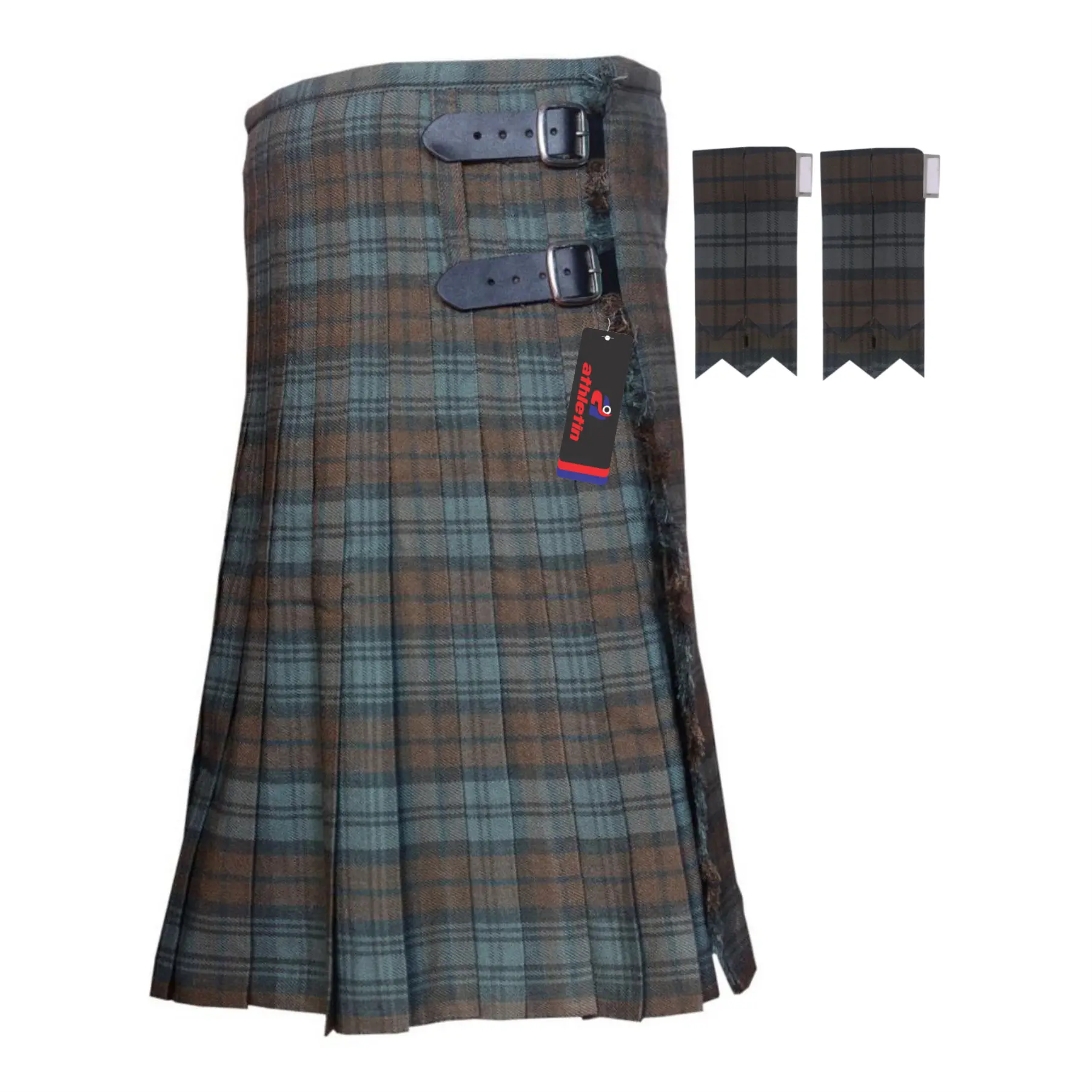 Weathered-Black-Watch Kilts for Men - Tartan Plaid Mens Kilt Weathered-Black-Watch Kilts for Men - Tartan Plaid Mens Kilt