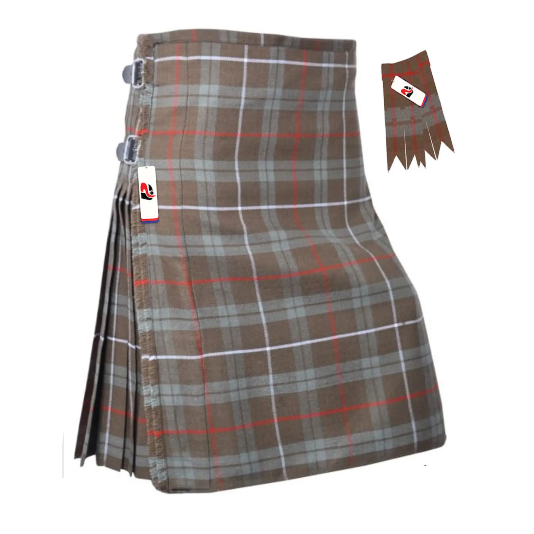 Weathered-Fraser Kilts for Men - Tartan Plaid Mens Kilt Weathered-Fraser Kilts for Men - Tartan Plaid Mens Kilt