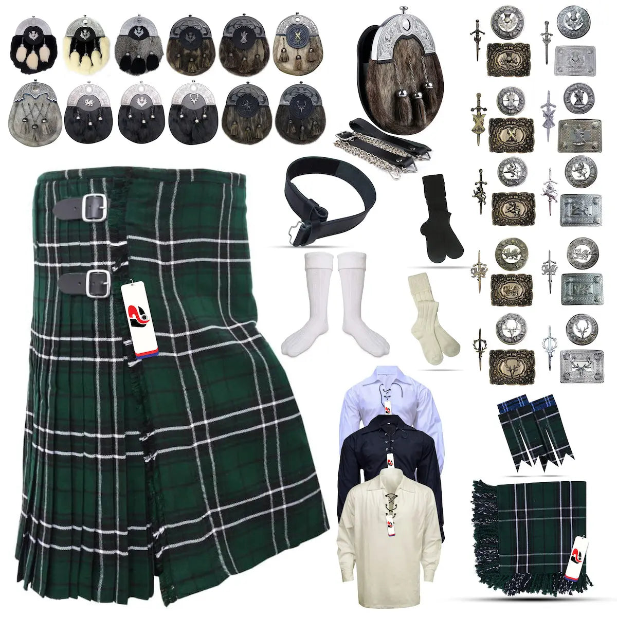 Maclean-of-Duart Tailor-made Scottish Mens Kilt Outfit - Tartan Plaid Kilts for Men Maclean-of-Duart Tailor-made Scottish Mens Kilt Outfit - Tartan Plaid Kilts for Men