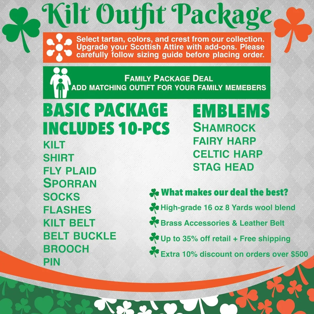 Irish Saffron Kilts for Men - Celebrate Gaelic Traditions  Irish Saffron Kilts for Men - Celebrate Gaelic Traditions