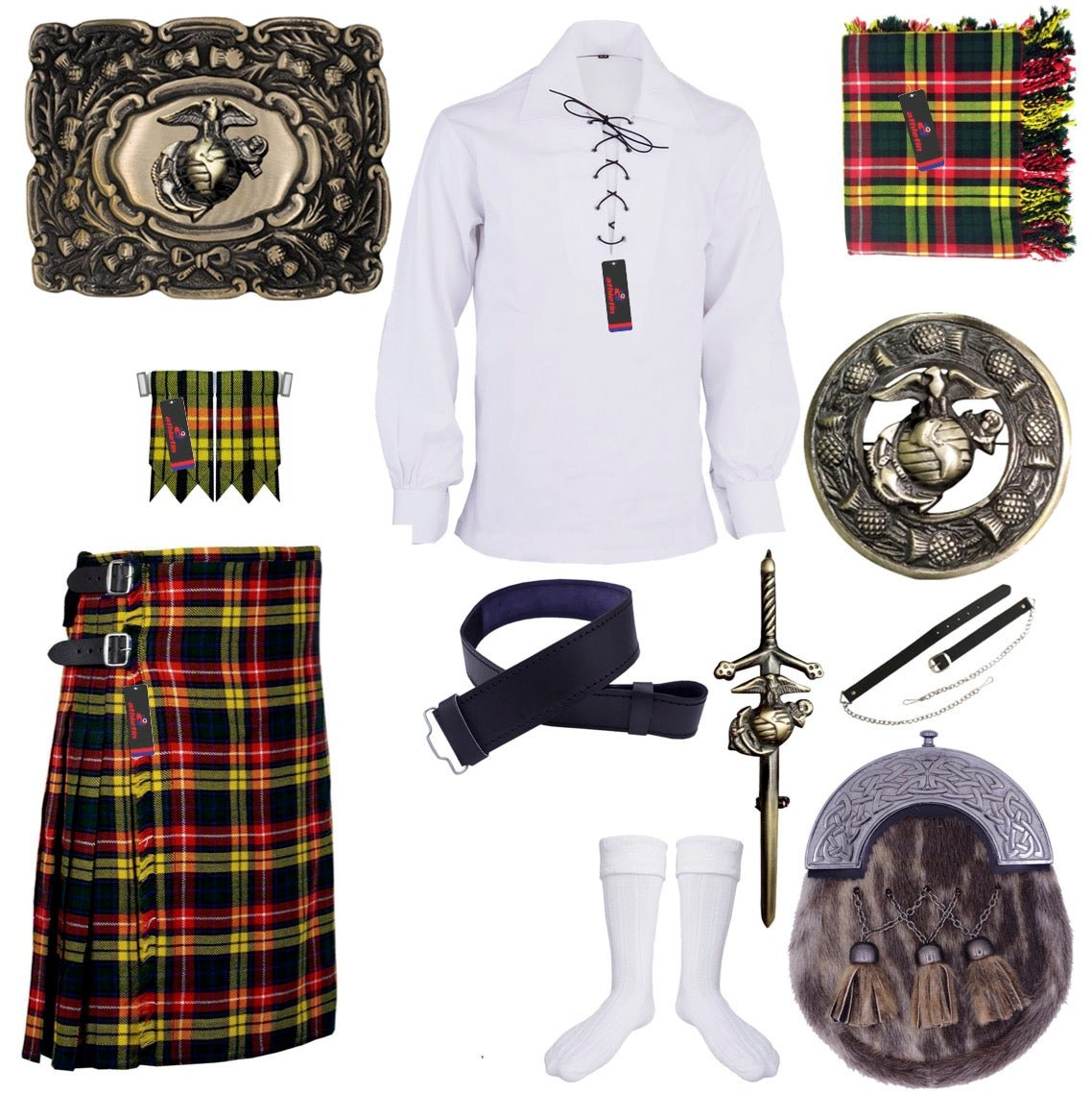 Clan Buchanan Tartan Kilt Outfit