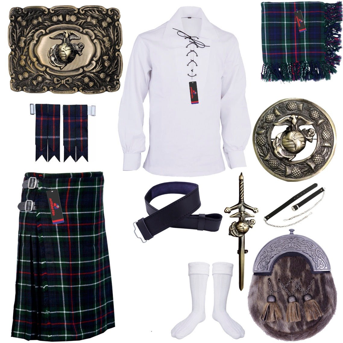 Clan Mackenzie Tartan Kilt Outfit