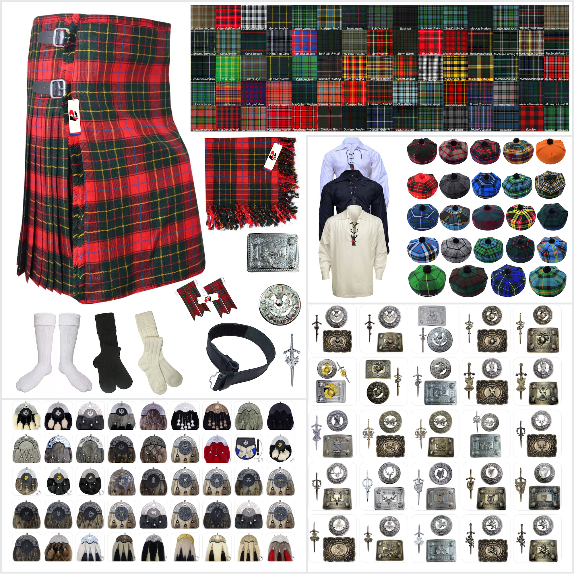 Burnett Tartan Kilt Outfit - Scottish Heritage Redefined