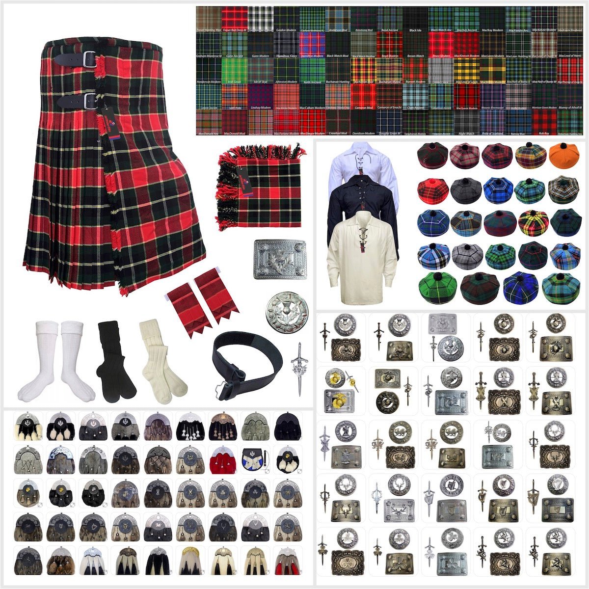 Maclachlan Tartan Kilt Outfit - Elegance & Tradition