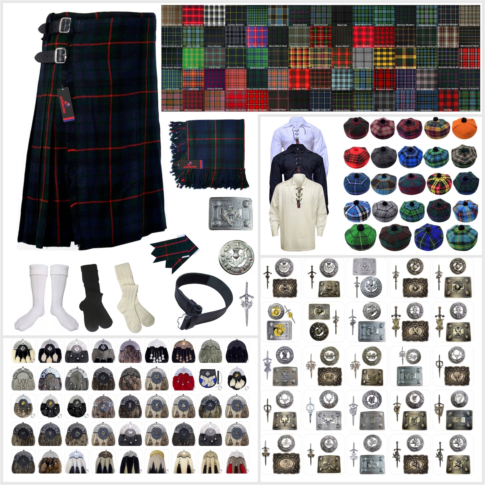 Gunn Tartan Kilt Outfit - Embrace Clan Gunn's Scottish Legacy