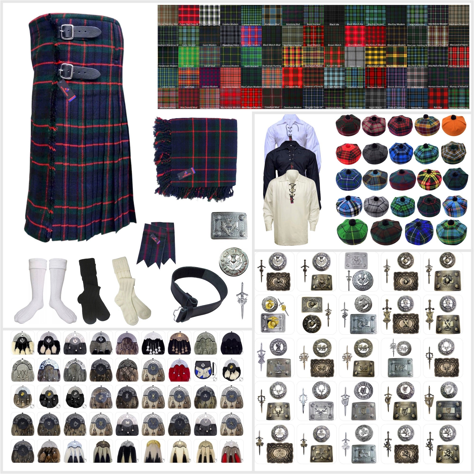 Murray of Atholl Tartan Kilt Outfit - Authentic Highland Majesty