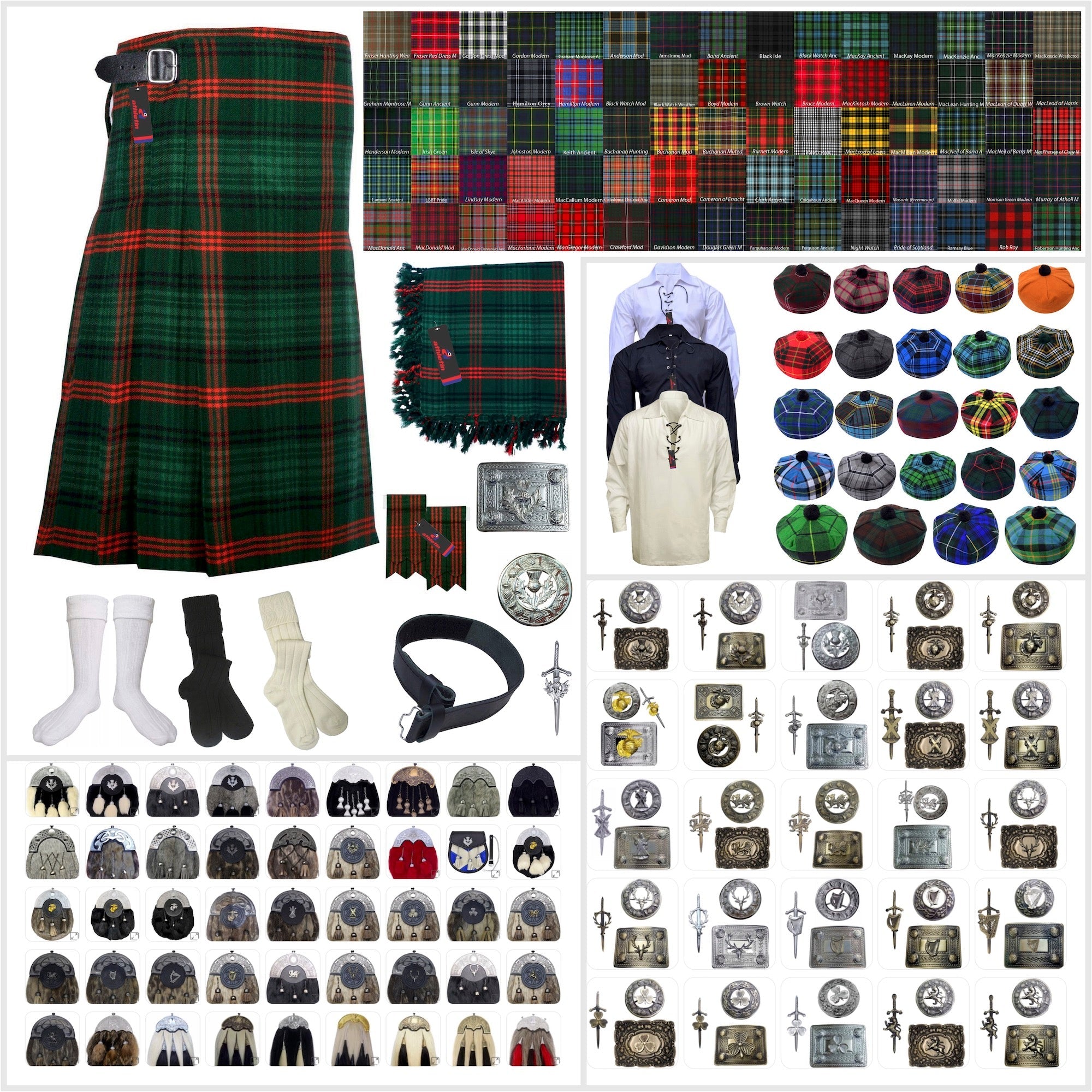 Ross Hunting Tartan Kilt Outfit - Highland Heritage Defined