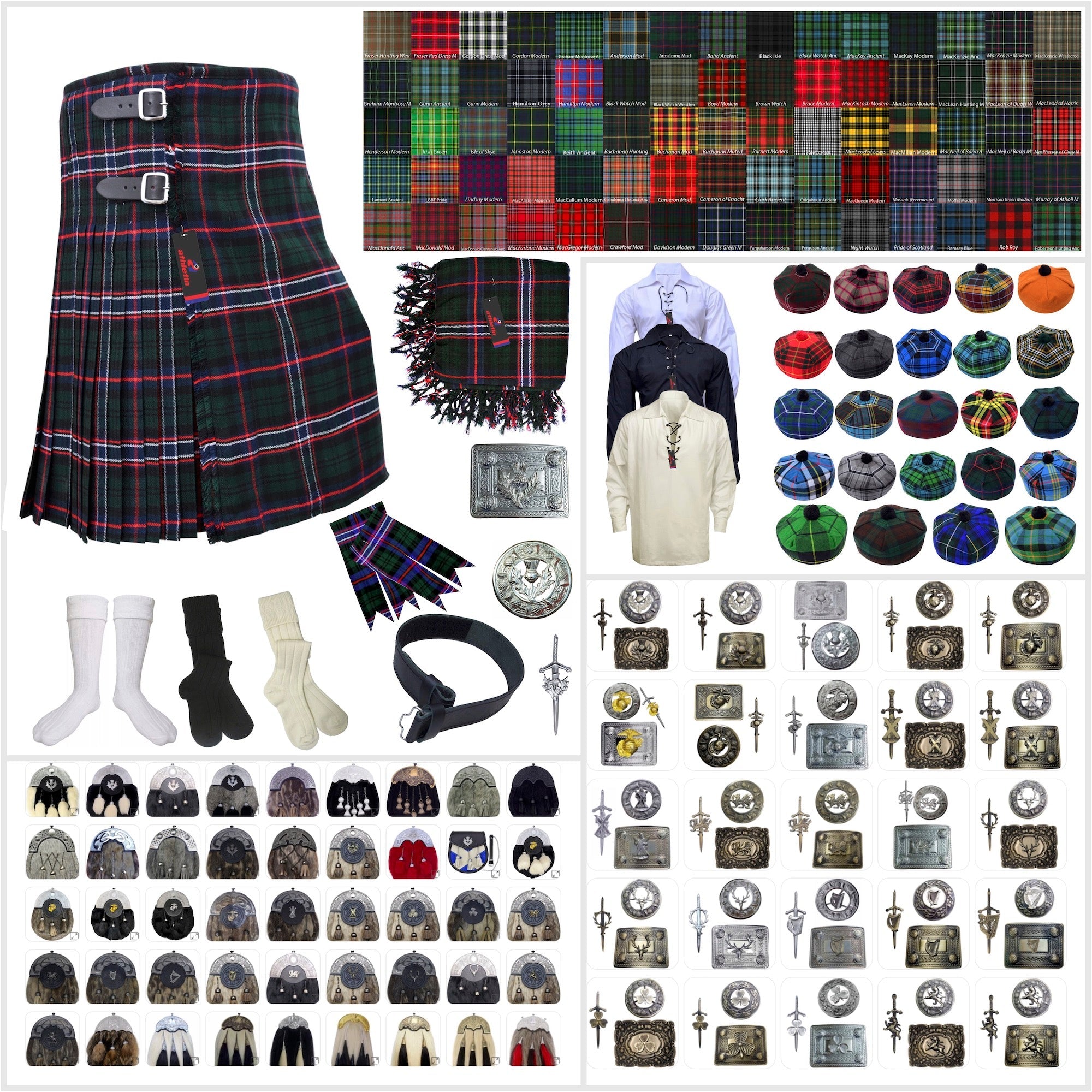Scottish National Tartan Kilt Outfit - Heritage and Style Combined