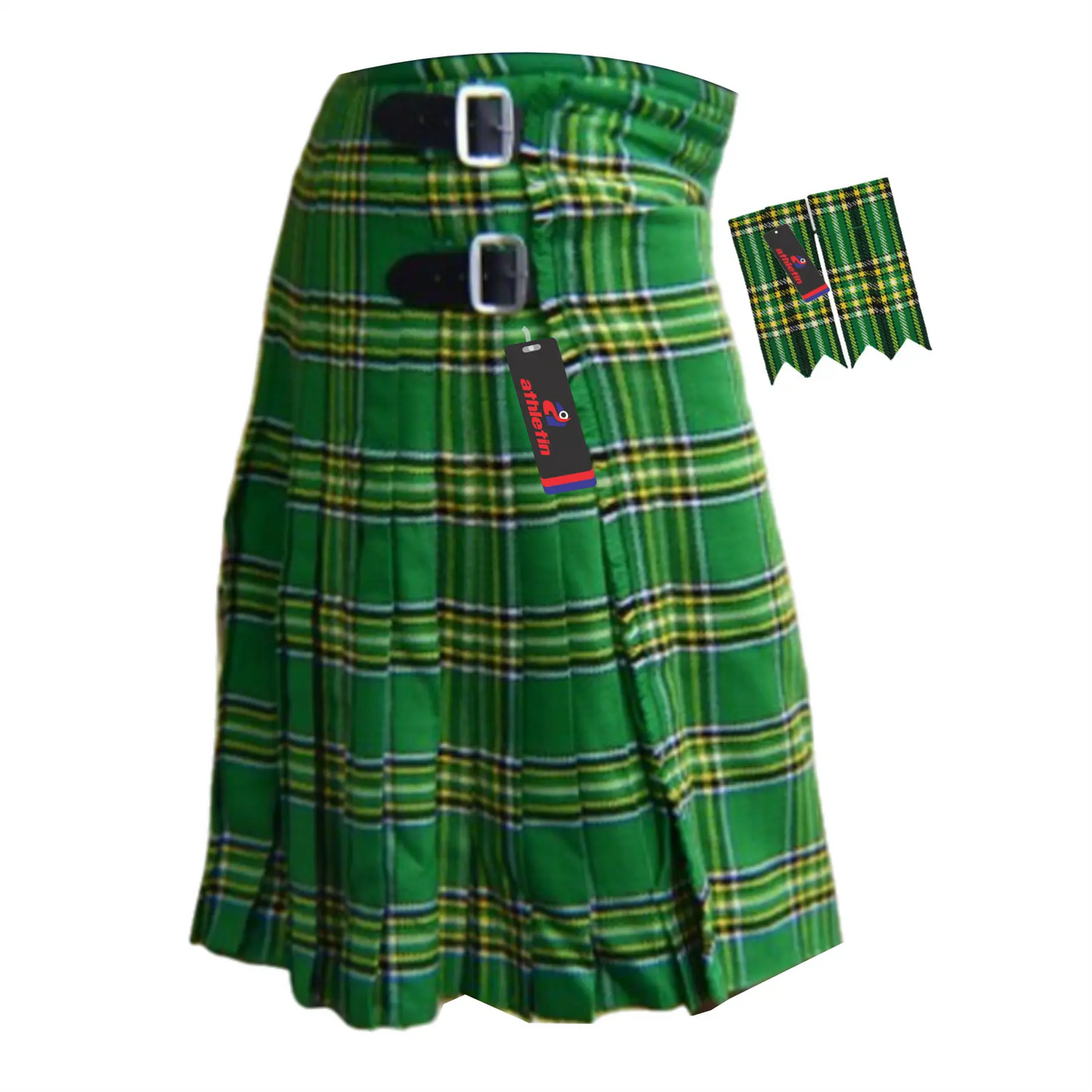 Irish-National Kilts for Men - Tartan Plaid Mens Kilt
