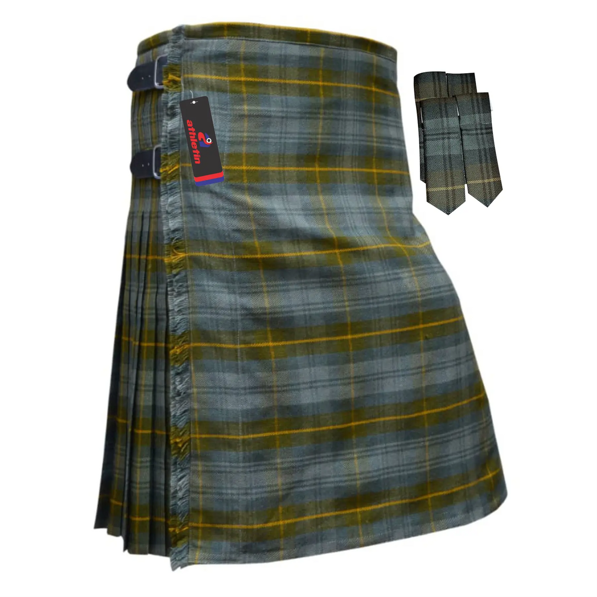 Weathered-Gordon Kilts for Men - Tartan Plaid Mens Kilt