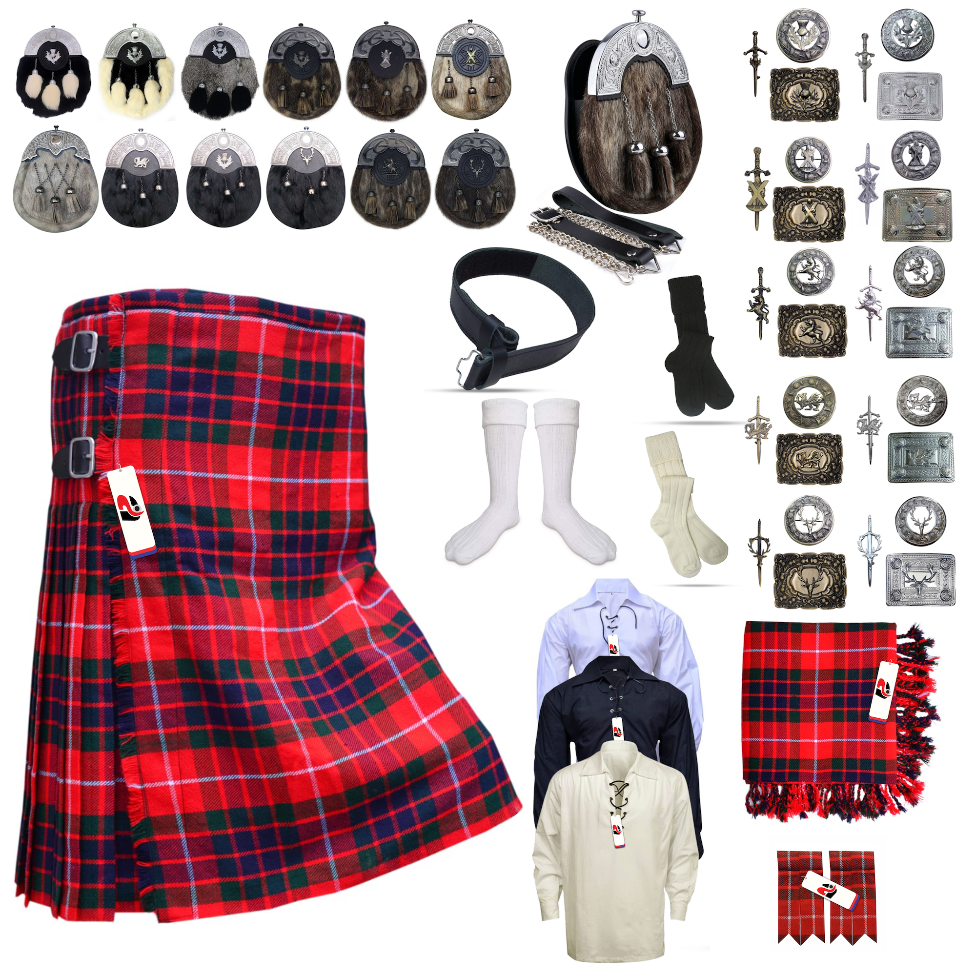 Fraser of Lovat Tartan Kilt Outfit