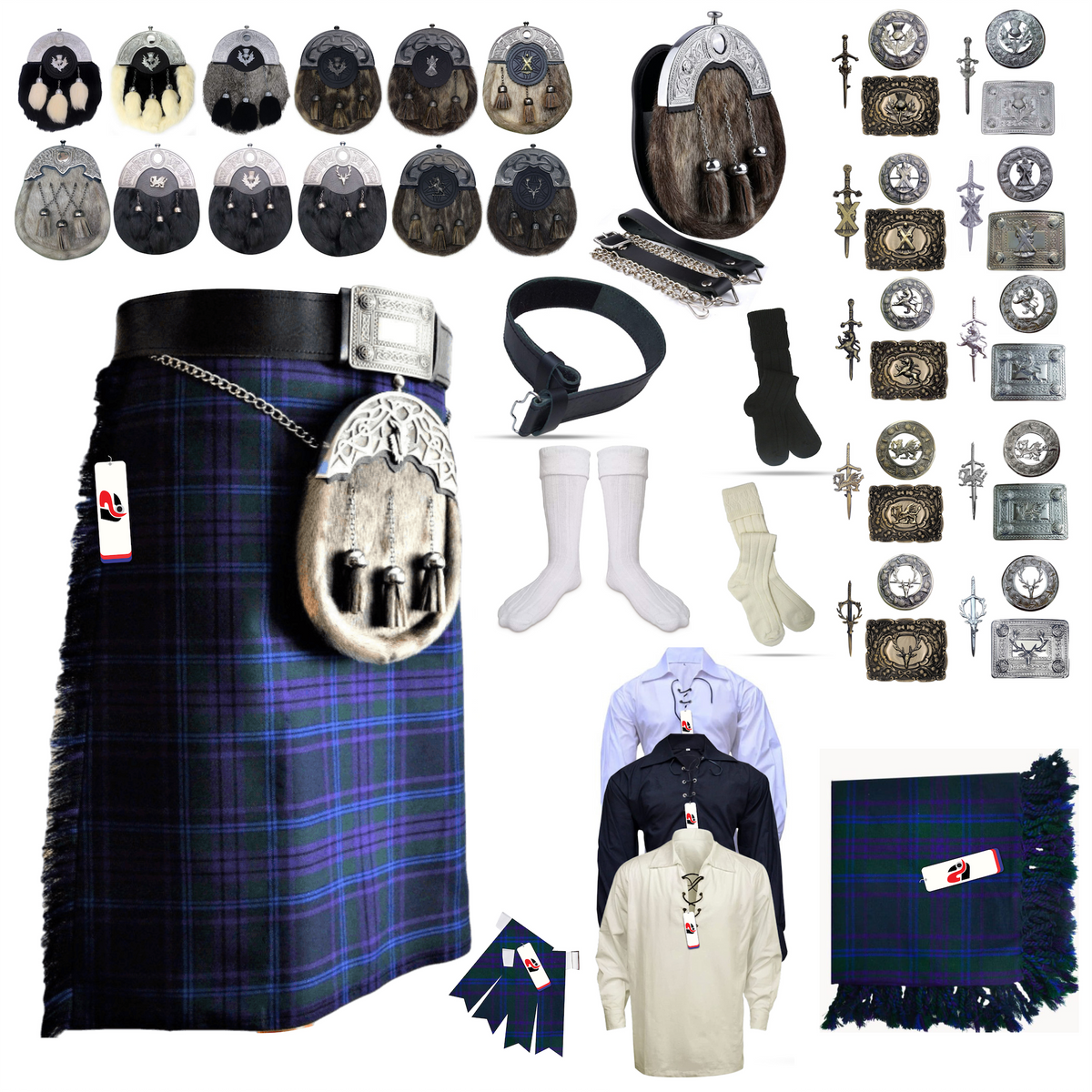 Spirit of Scotland Tartan Kilt Outfit