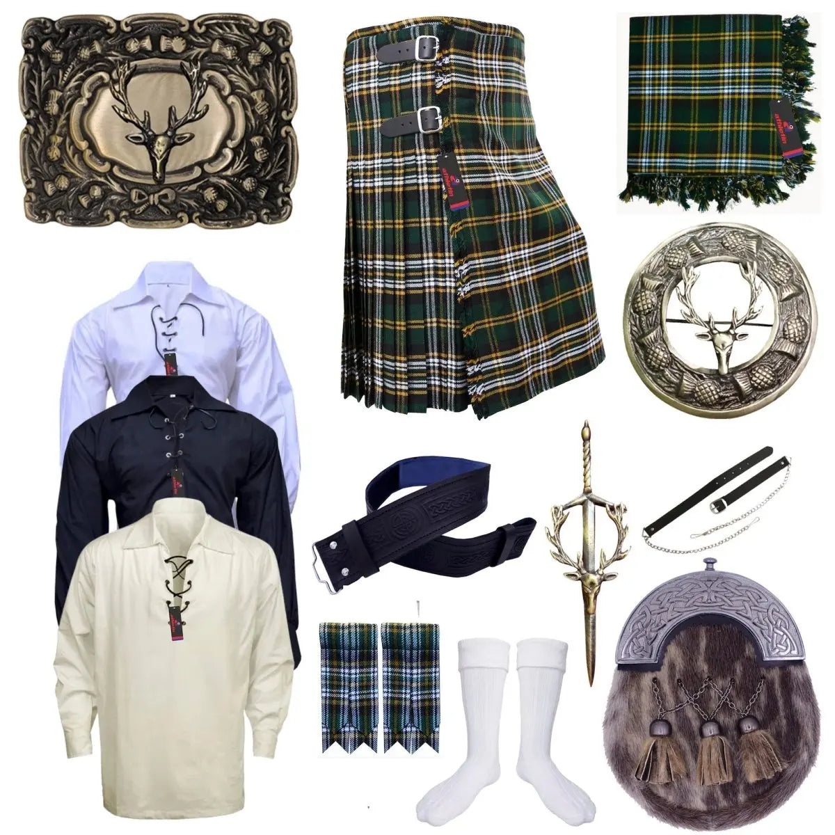 Heritage of Ireland Kilts for Men - Celebrate Irish Roots 