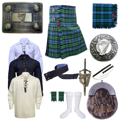 Ancient Campbell Tartan Highland Kilt Outfit