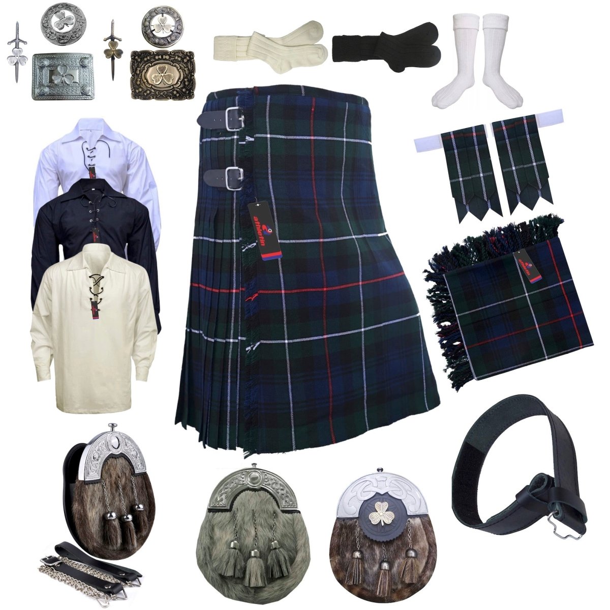 Clan Duncan Tartan Kilt Outfit