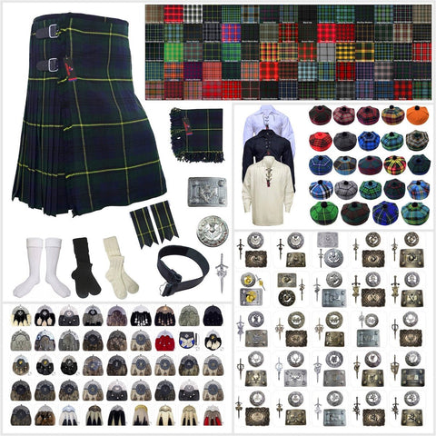 Clan Johnston Tartan Kilt Outfit