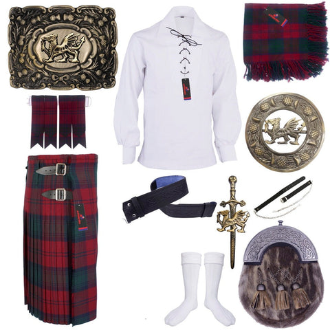 Clan Lindsay Tartan Kilt Outfit