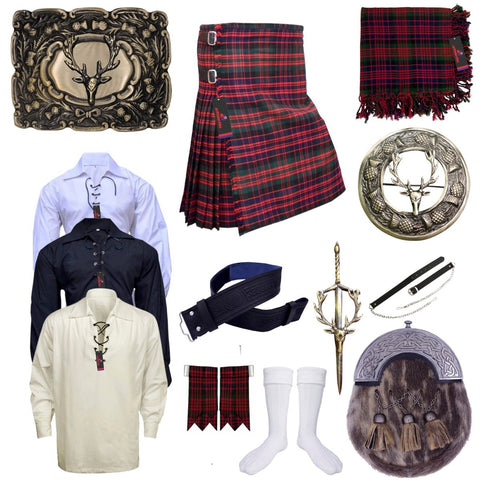 Clan Macdonald Tartan Kilt Outfit
