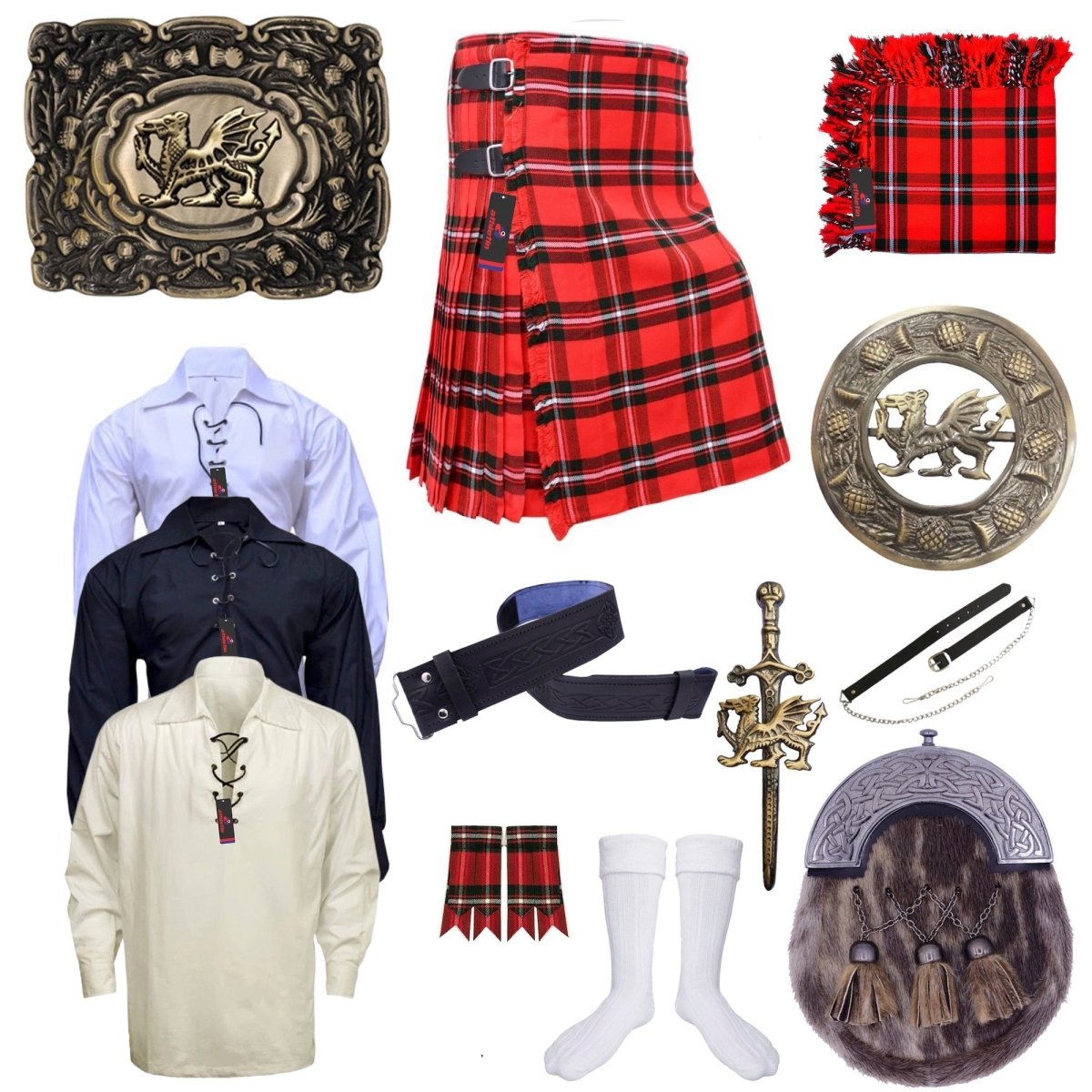 Clan MacGregor Tartan Kilt Outfit