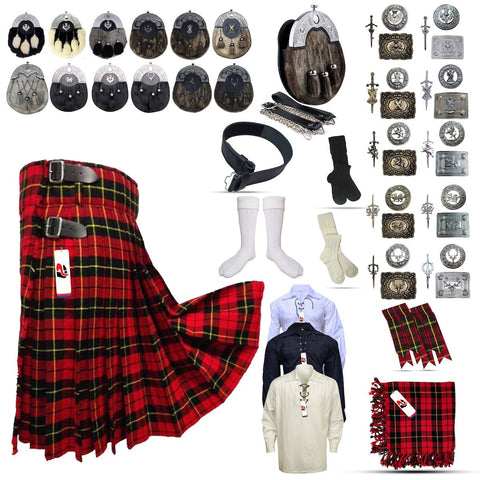 Clan Wallace Tartan Kilt Outfit