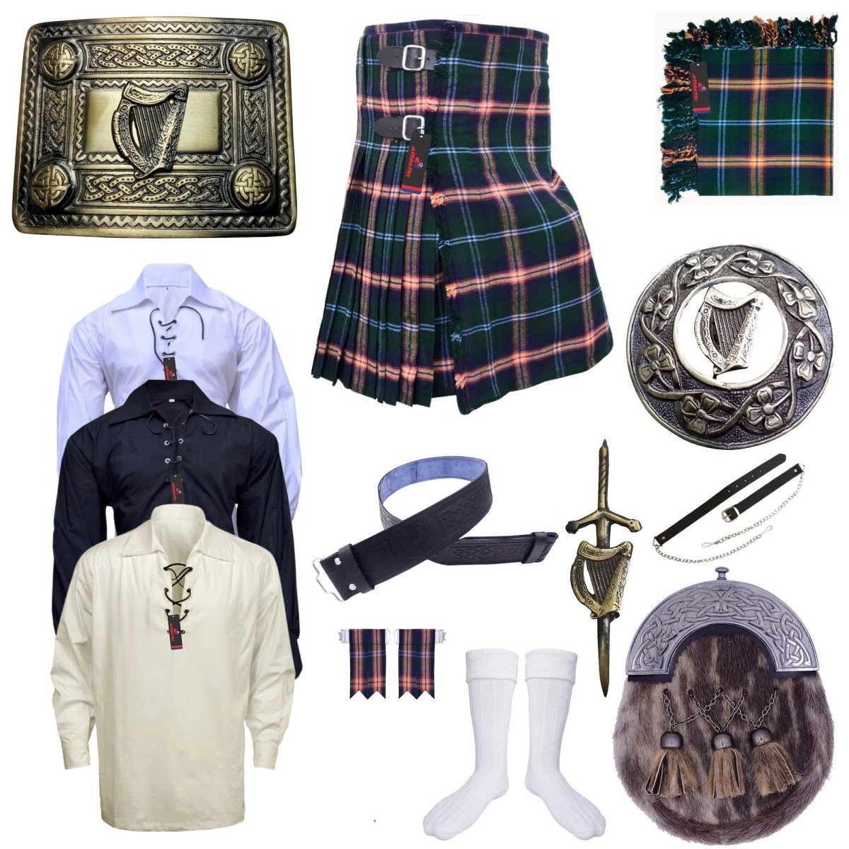 Clan Young Tartan Kilt Outfit