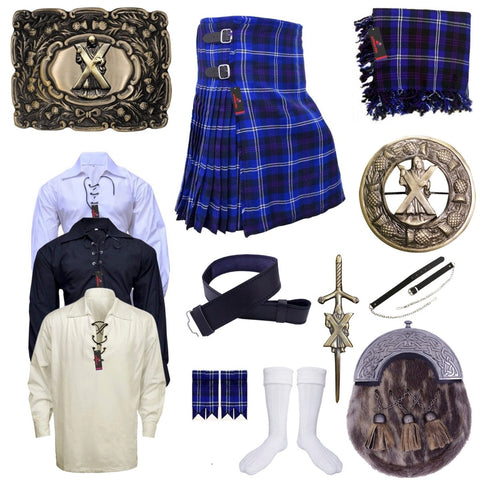 Highland Kilt Outfit Heritage of Scotland ST Andrew Set