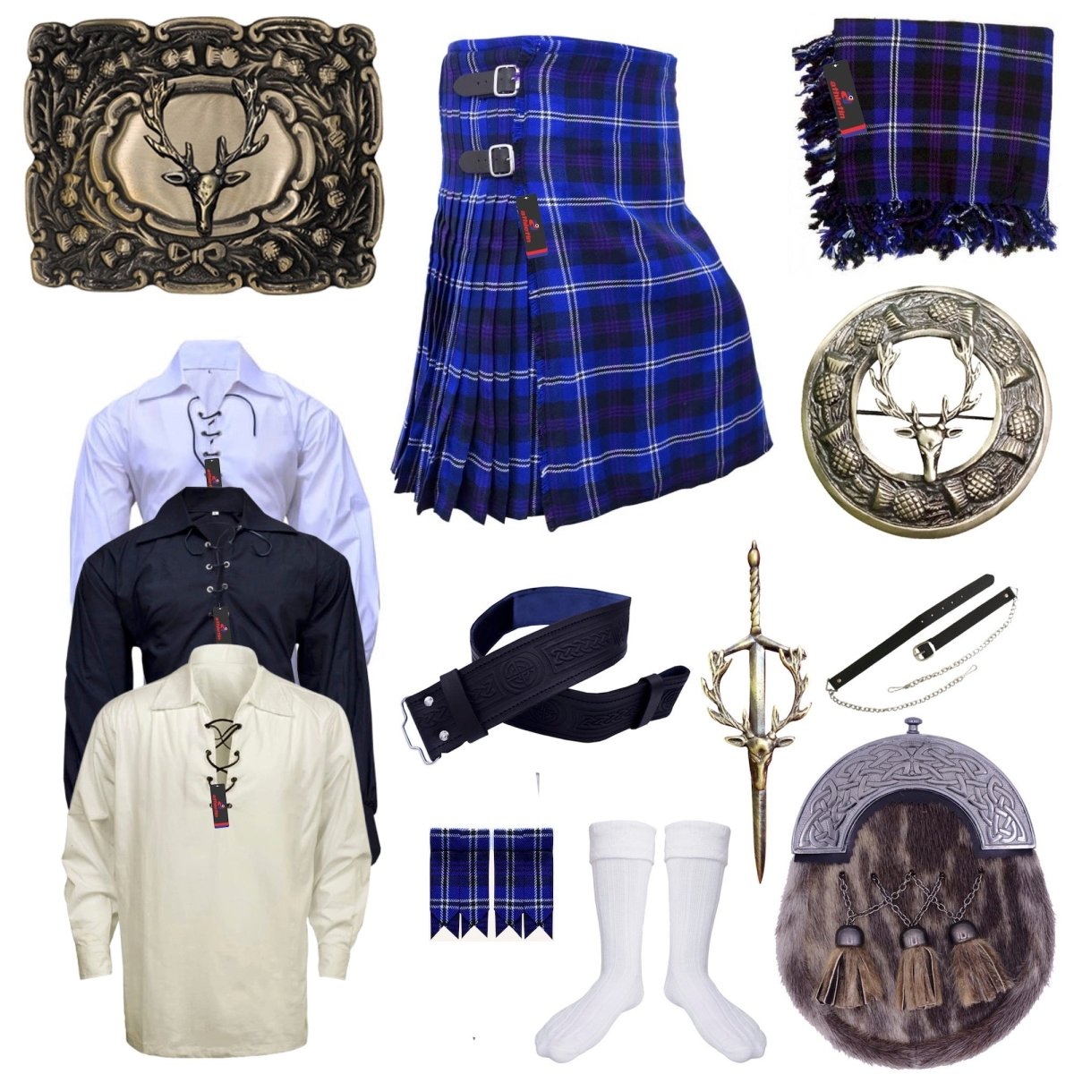 Heritage of Scotland Tartan Kilt Outfit