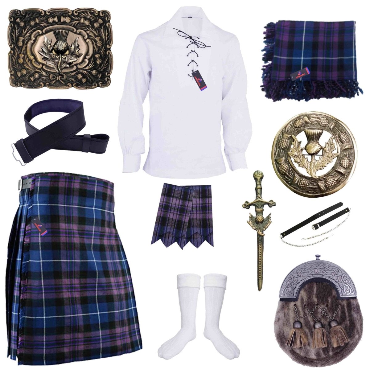 Pride of Scotland Tartan Highland Kilt Outfit